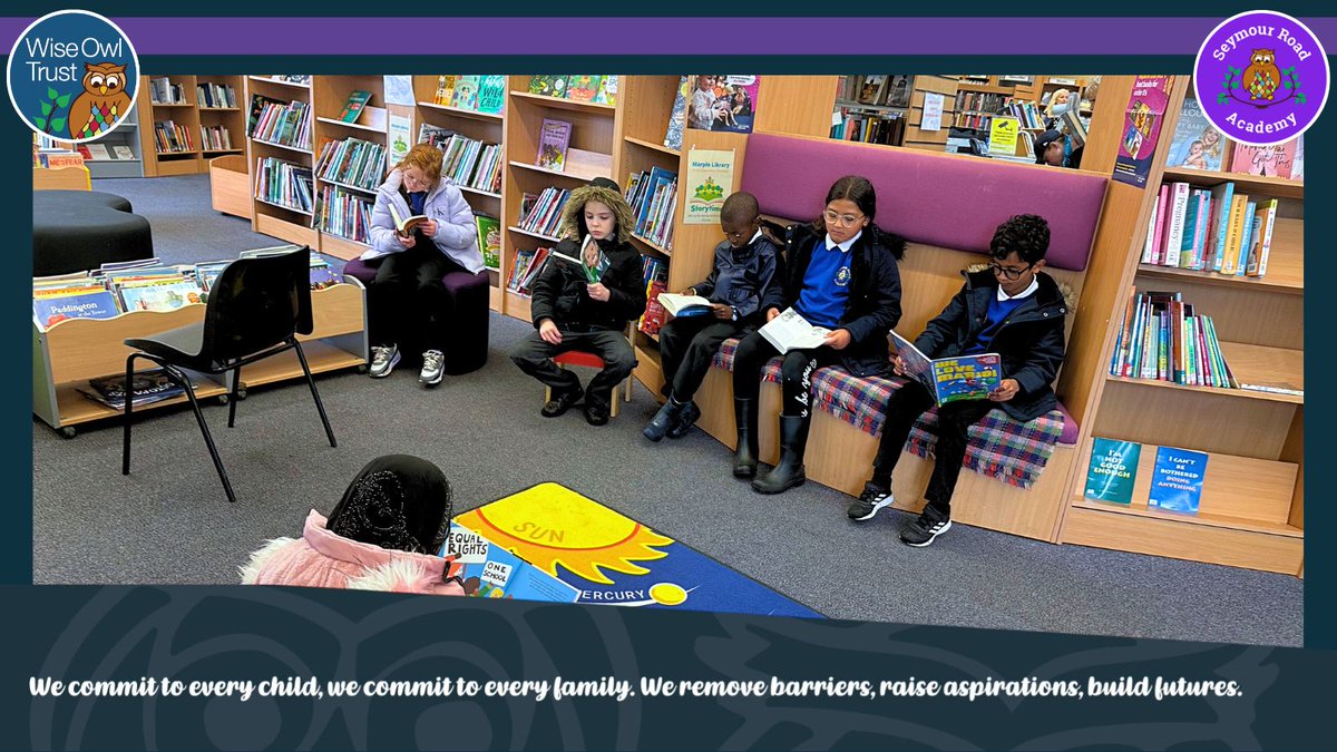 wiseowltrust's tweet photo. Today, Year 3  pupils from @seymour_road  went on a trip to Marple Locks to learn about rivers and the water cycle. After a very wet walk down the canal, the children took shelter in Marple library to read a book and were so lucky that they were each given a book to take home with them.

@BriscoeLaneWOT 
@OldHallDrive 

#WOT #WOW #reading #books #gifts #CommunityImpact #locks #water #river #localarea #teaching #education #teach #pupils