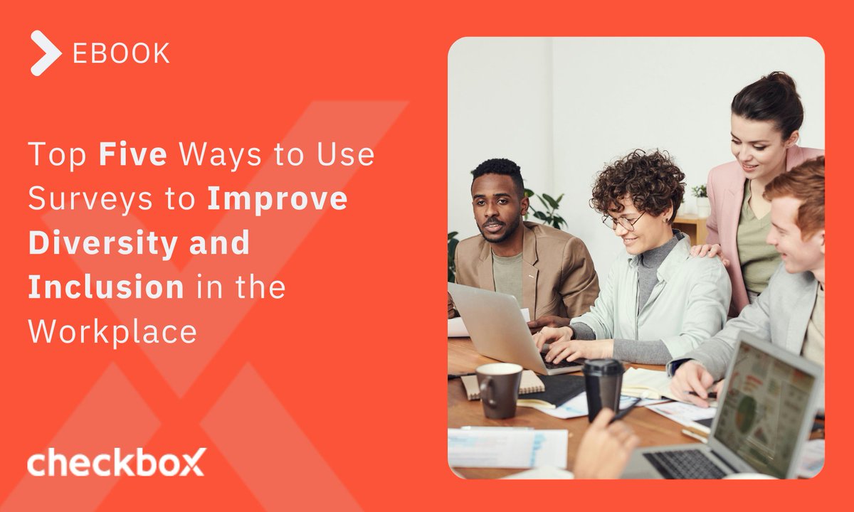 checkbox's tweet image. Enhance #diversityandinclusion in your organization with our ebook, "Top Five Ways to Use #Surveys to Improve Diversity and Inclusion in the Workplace." Discover actionable insights and strategies today!
Download your free copy: bit.ly/4atNr7f
#EmployeeEngagement
