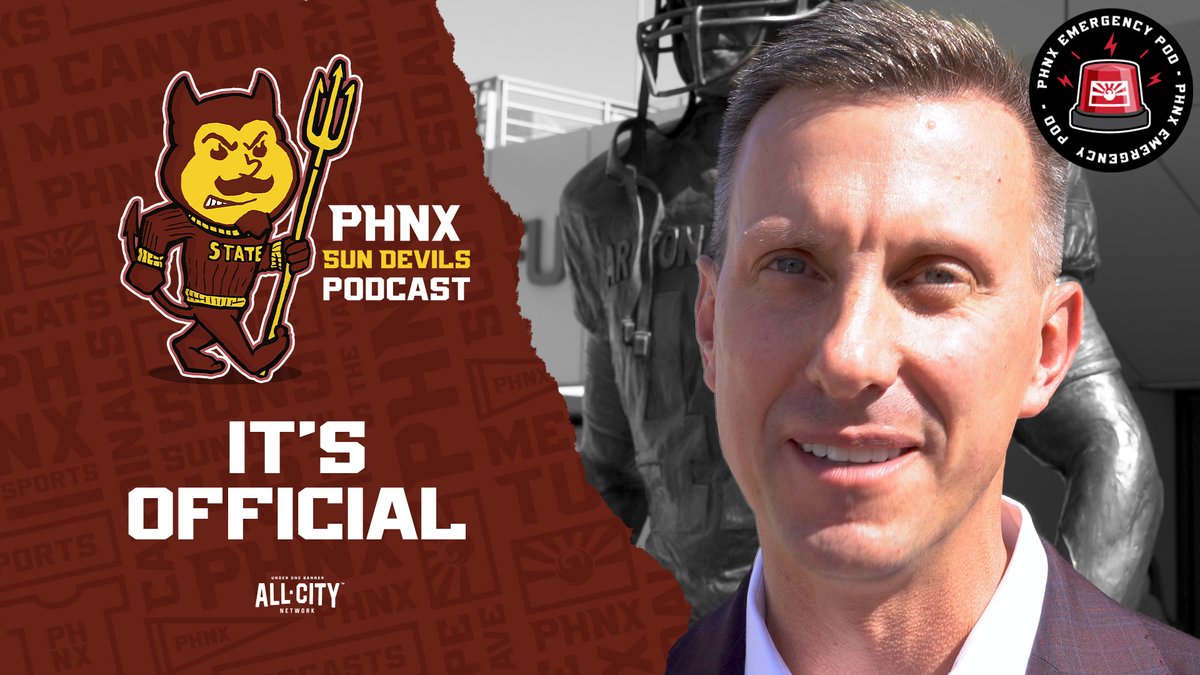 ASU chief business officer Graham Rossini has been promoted to ASU athletic director.

What’d Rossini have to say during his first availability? What’d Michael Crow say about the search and changes with athletics?

We’ll be live around 11:30 a.m. 🔱
📺: youtube.com/live/ftSAQt0Sm…