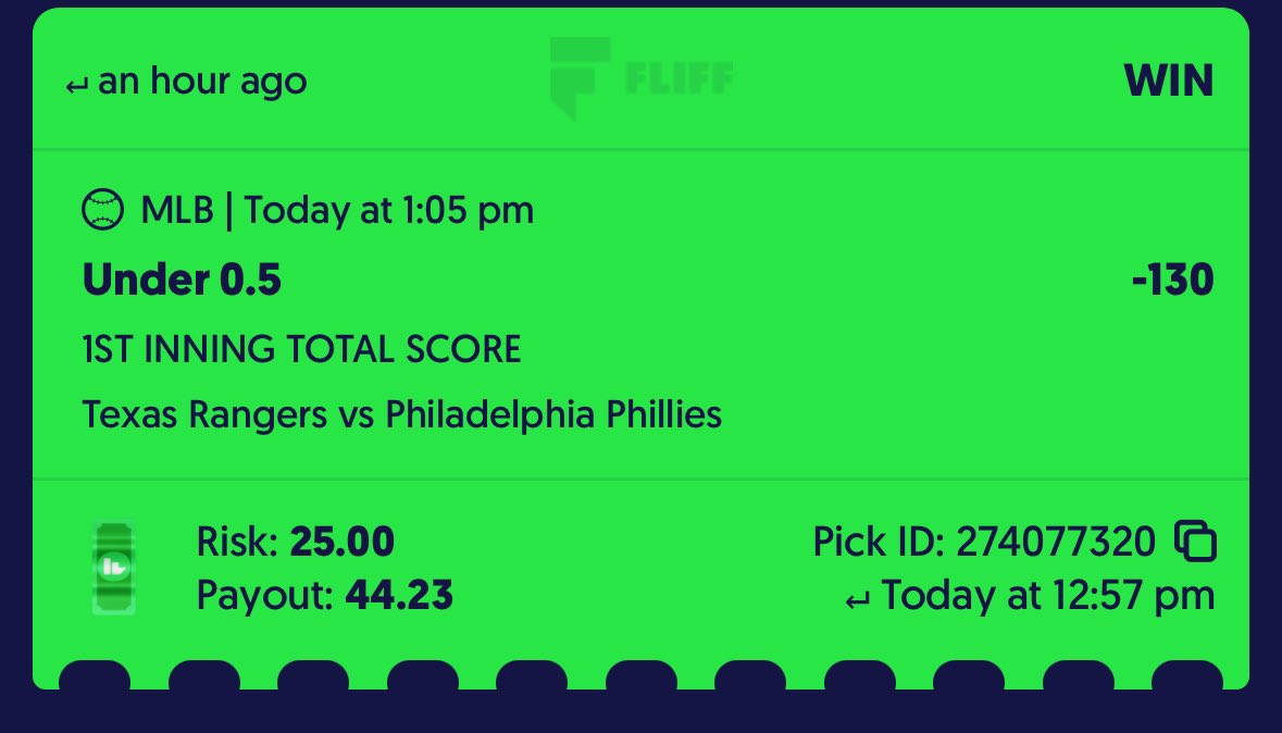 theGamblingBr0s's tweet photo. WE LOVE NRFI🤑🤑
#SleeperPicks #sleeperNBA #NBA #MLB #baseballcards #baseballpickstoday #PrizePicks #Fliff #prizepickslock #money #sportsbetstoday #sportsbettor #Gambling https://t.co/cWIMveJXXw