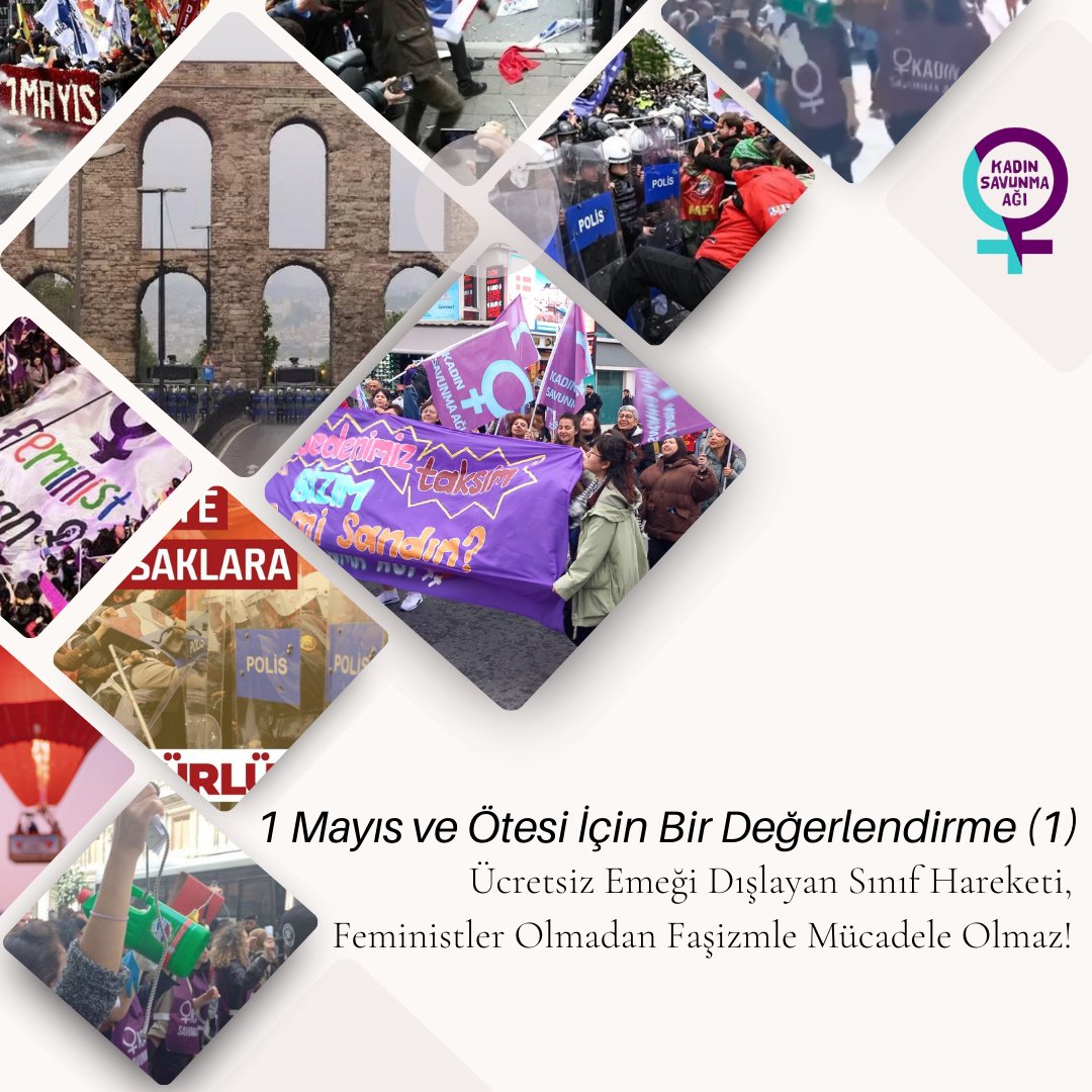 1 Mayıs ve Ötesi İçin Bir Değerlendirme (1): Ücretsiz Emeği Dışlayan Sınıf Hareketi, Feministler Olmadan Faşizmle Mücadele Olmaz! – Kadın Savunması kadinsavunmasi.org/1-mayis-ve-ote…