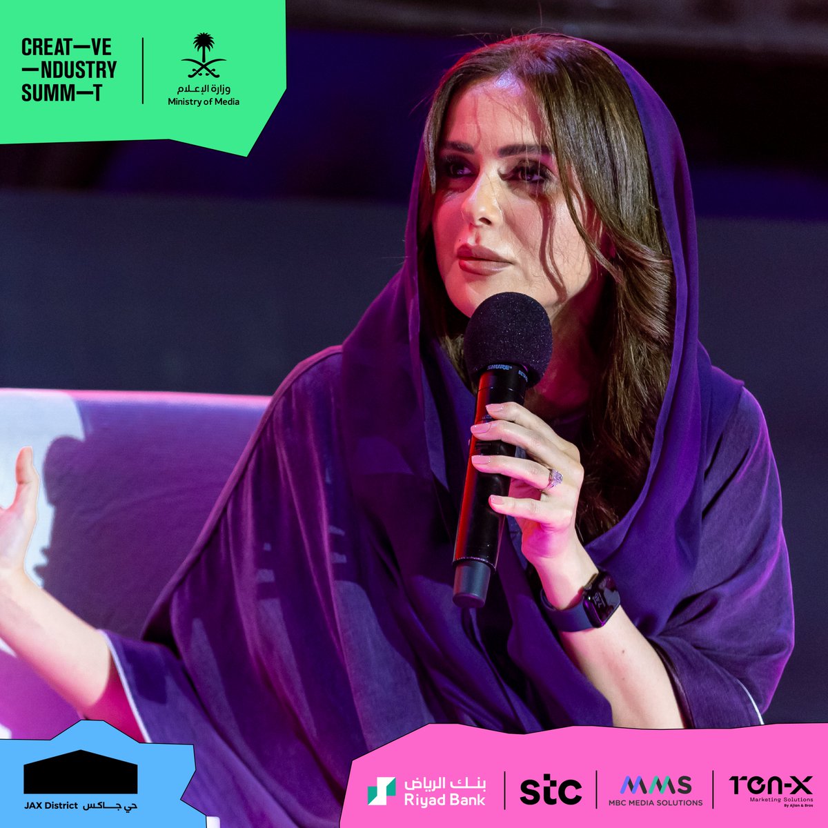 creativeindMENA's tweet image. A glimpse into the vibes of the "Pitching: Kill or Keep" panel on the #CreativeSummit stage 🎤✨