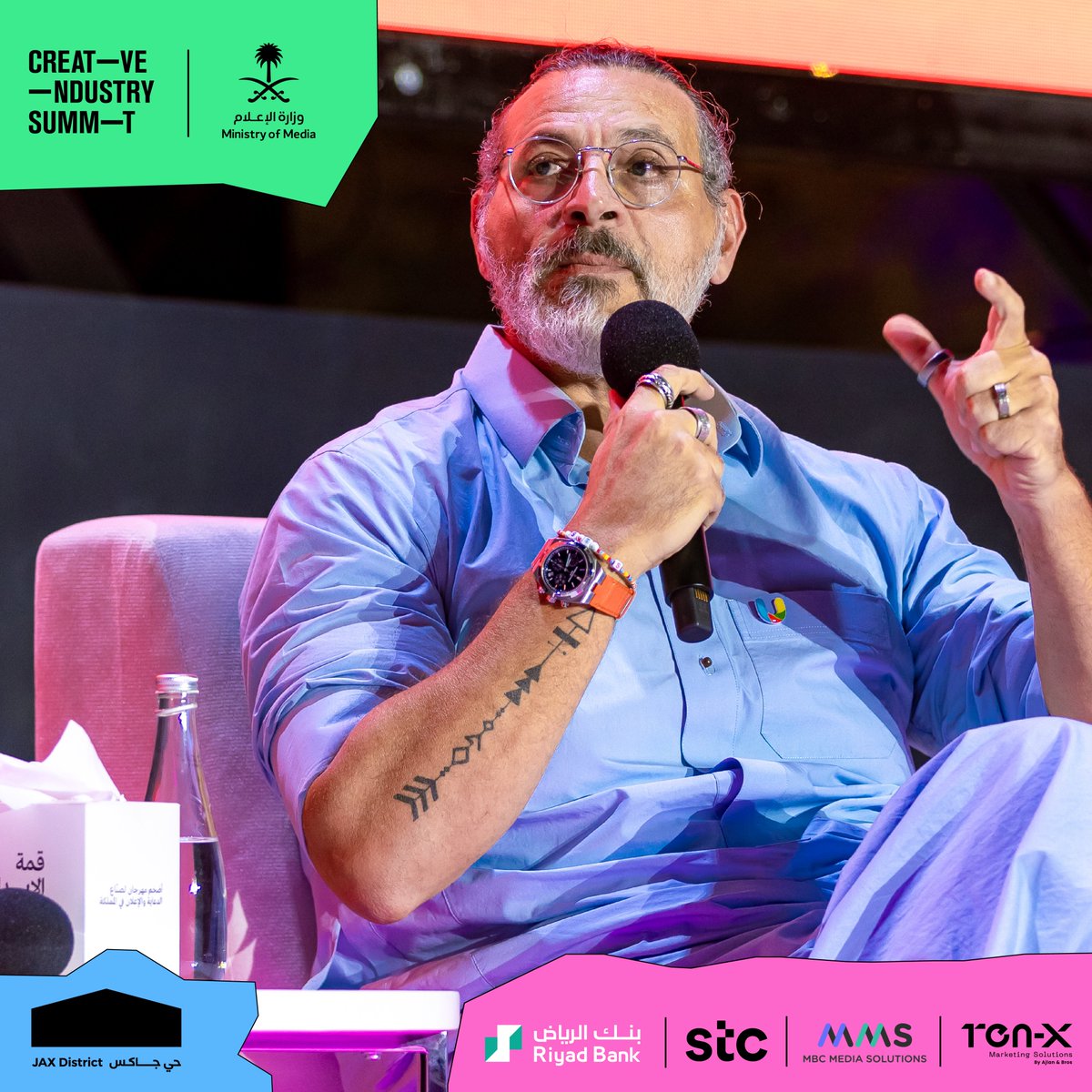 creativeindMENA's tweet image. A glimpse into the vibes of the "Pitching: Kill or Keep" panel on the #CreativeSummit stage 🎤✨