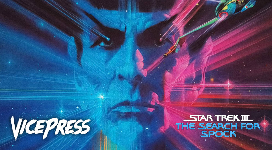 .@VicePressNews and @Cakes_Comics keep their ventures into the final frontier warping head with a newly-remastered STAR TREK III: THE SEARCH FOR SPOCK poster for the film's 40th anniversary More details: tinyurl.com/st3-vice #StarTrek