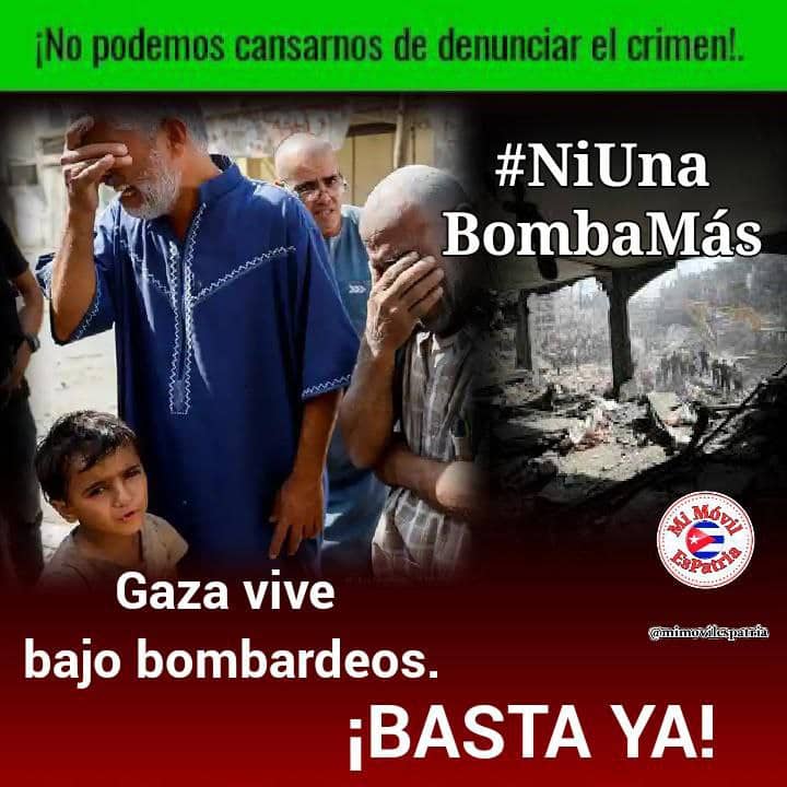 La paz comienza con el respeto a la vida. No más crímenes en Palestina!
#FreePalestina #NoMásMuerte #NoMásViolencia #BastaDeBrutalidad #NiUnaBombaMás #BMCGuineaBissau #CubaCoopera #CubaPorLaVida <a href="/PresidenciaCuba/">Presidencia Cuba 🇨🇺</a> <a href="/cubaengb/">Embajada de Cuba en Guinea Bissau</a>