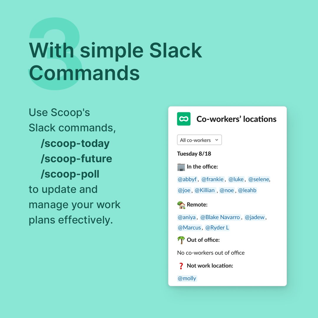 Never leave your team guessing where you're conquering the workday from. 🚀Whether it's the local cafe, your home office, or on the moon, keep them in the loop with these clever Slack tips: bit.ly/3vIv46X 

- Sent from a coffee shop ☕️