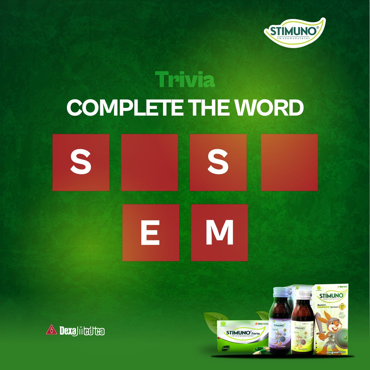 Boost your immune system with Stimuno and join our trivia game for a chance to win a recharge card prize. Test your knowledge and stay healthy!

#ImmuneBooster #immunesystem #healthylifestyle #healthylife #ImmuneBoost #Stimuno