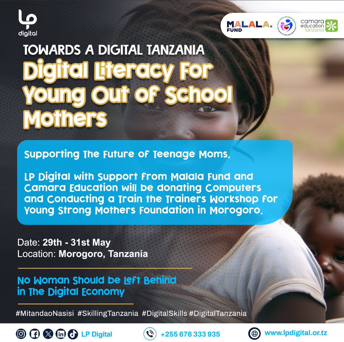 The power of collaboration 💪🏾 Towards a Digital Tanzania✅ Morogoro 📍 See you SOON 🙏🏾 cc @LPDigitalTZ @named_jacquilin @MalalaFund @CamaraEducation