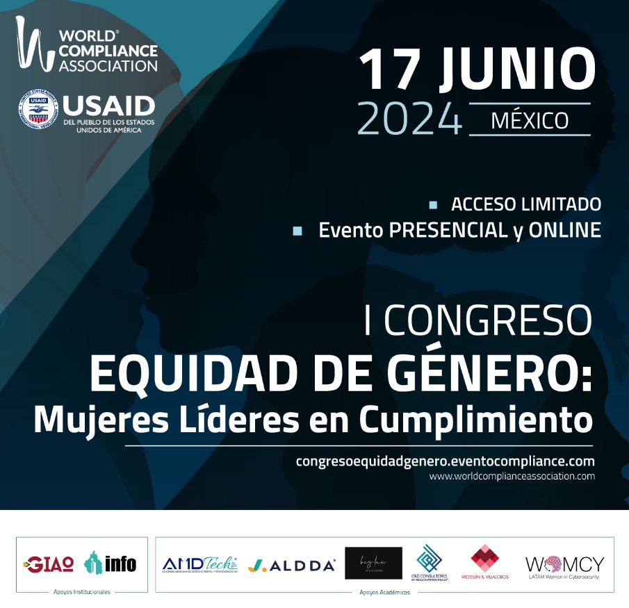 redecl1273's tweet photo. #hablemosdeequidadgenero @worldcompl  Cap México en colaboración con #USAID, I Congreso de Equidad de Género: Mujeres Líderes en Cumplimiento. Conoce más en: https://t.co/vOiZy5A6VS
Inscripciones e informes en: mexico@worldcomplianceassociation.com
Whatsapp: +52 5579313254 https://t.co/SKq6jn0Q8p