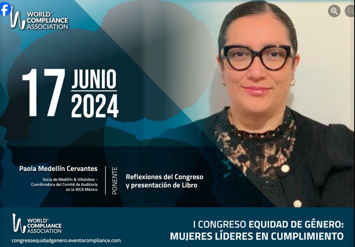 redecl1273's tweet photo. #hablemosdeequidadgenero @worldcompl  Cap México en colaboración con #USAID, I Congreso de Equidad de Género: Mujeres Líderes en Cumplimiento. Conoce más en: https://t.co/vOiZy5A6VS
Inscripciones e informes en: mexico@worldcomplianceassociation.com
Whatsapp: +52 5579313254 https://t.co/SKq6jn0Q8p