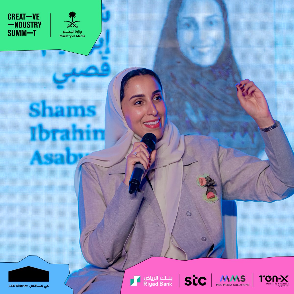creativeindMENA's tweet image. Sneak peek at the heated vibes from the #CreativeSummit "Redefining Leadership for Women in Today's Creative Sector🔥✨