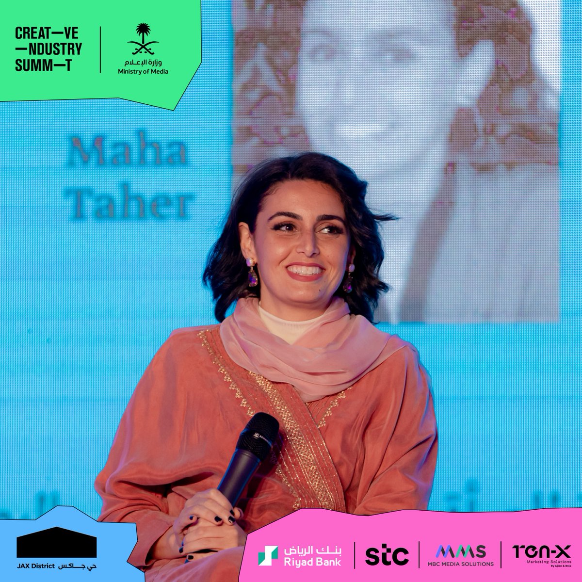 creativeindMENA's tweet image. Sneak peek at the heated vibes from the #CreativeSummit "Redefining Leadership for Women in Today's Creative Sector🔥✨