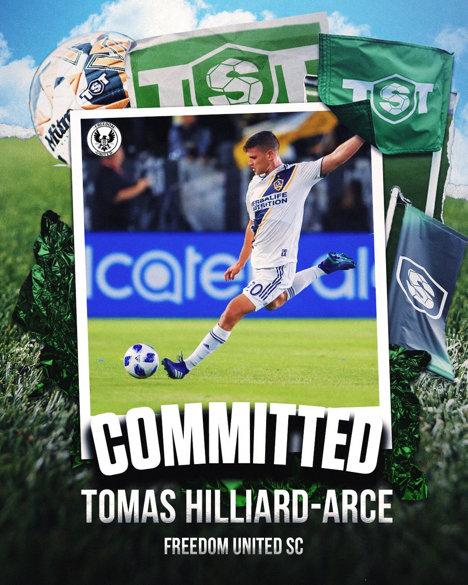 freedomunitedsc's tweet photo. Adding to the ranks, we proudly welcome @TomasHilliard ⭐️

Tomas comes to us by way of @StanfordMSoccer after a decorated college career as a captain center back. Following graduation, he was drafted #2 overall by the @LAGalaxy and went on to play for @SacRepublicFC https://t.co/rRSyYFadSF