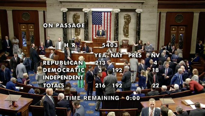 House passes bill to ban the Fed from creating a Central Bank Digital Currency (CBDC). It also bans the Fed from allowing a 3rd party contractor, such as commercial banks. An early version of the bill allowed commercial banks to do a CBDC for the Fed, we helped stop it by