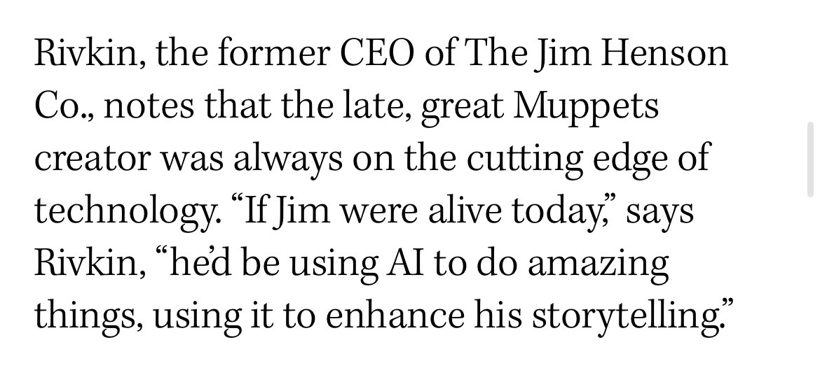 Absofuckinglutely not, get Jim Henson’s name out of your mouth hollywoodreporter.com/movies/movie-n…