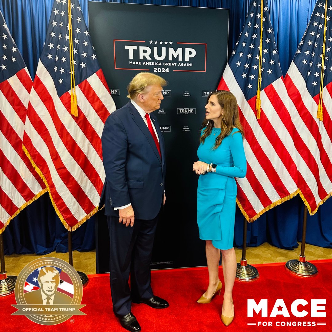 Don't listen to my opponent's lies, we are the only candidate Donald Trump supports in this race. He says, 'In Congress, [Nancy Mace] is fighting to Secure the Border, Strengthen our Military, Support our Veterans, Uphold the Rule of Law...' Thank you, Mr. President! 🇺🇸
