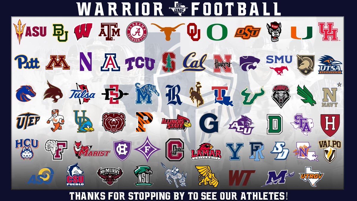 We appreciate all the programs that came by to see our athletes this spring! 

#BeOne