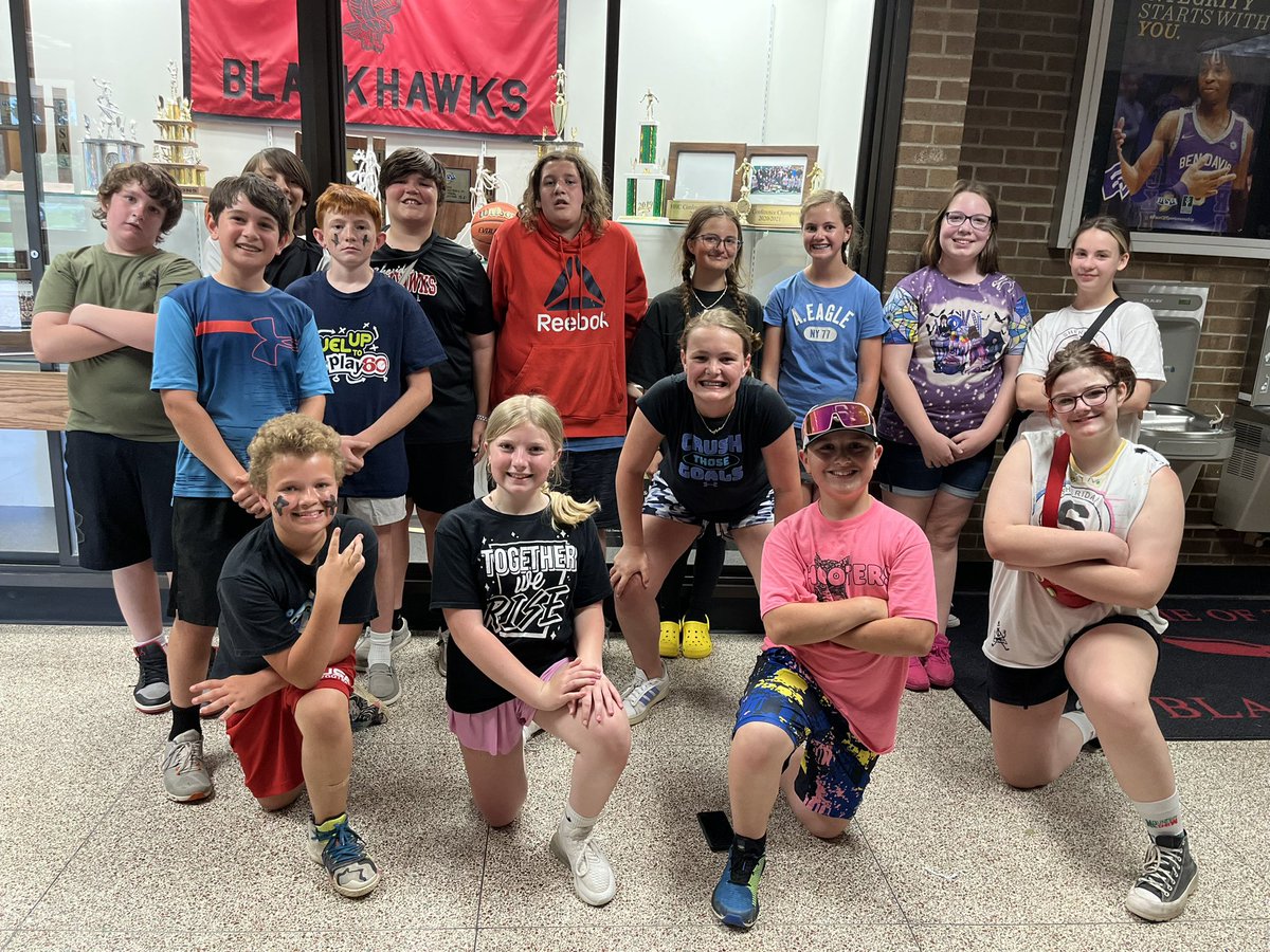 SMShawks's tweet photo. Our last day of FUN for the 23-24 SY!! Our kickball champions &amp; our wave for a GREAT summer! #BlackhawkPRIDE https://t.co/hc82bCXVwe