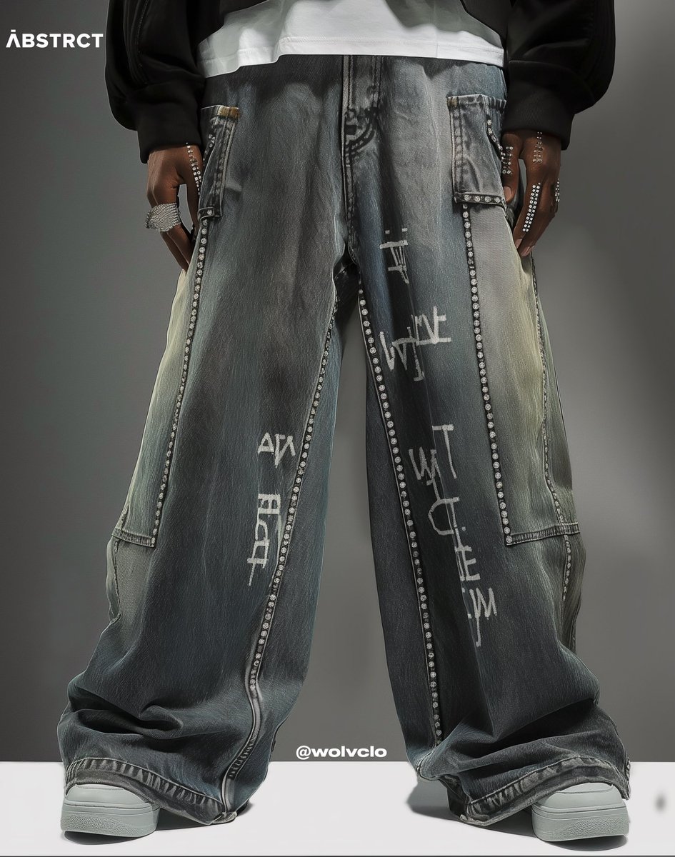 Day 3 of Showcasing My Concept Designs for <a href="/ABSTRCT_CAW/">ABSTRCT</a>

The “Rhinestone Baggy Jeans” 

Follow this series and let us know which designs you’d love to see come to life!

#AI #Fashion #Tech #SILICONS