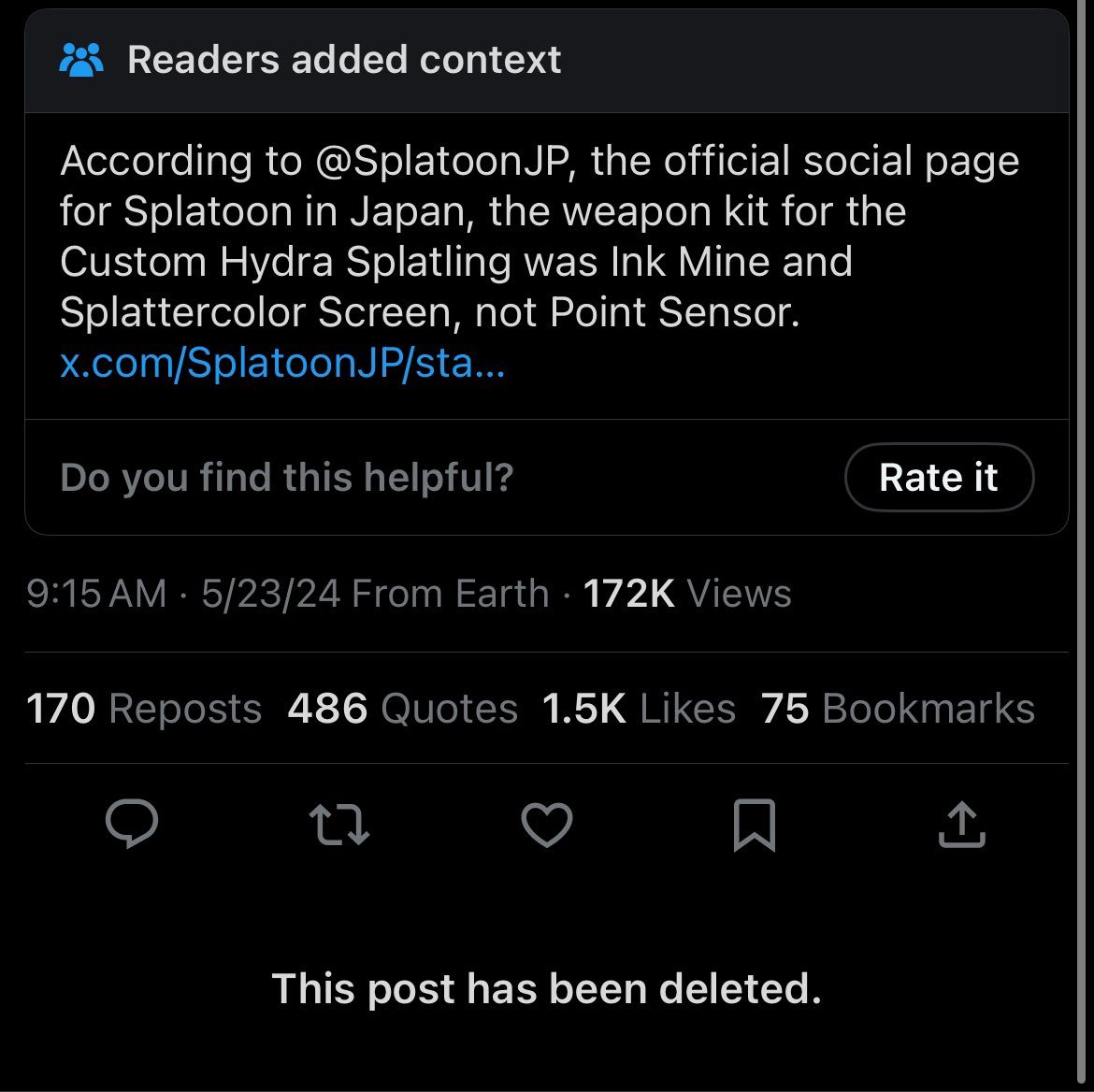 THEY DELETED IT LMAOOOO