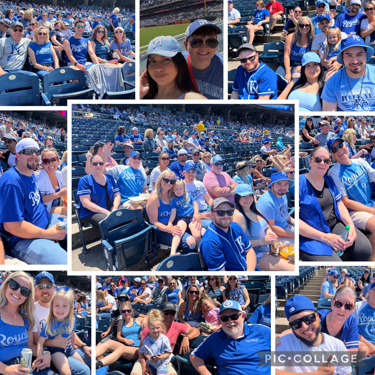 KahnSteel's tweet photo. Kahn Steel employee day at the ballpark.  A great day was had by all as we watched the Kansas City Royals get another WIN!
Let's go Royals !!! 
#KCRoyals  #KahnSteel https://t.co/1P9k7uj95O