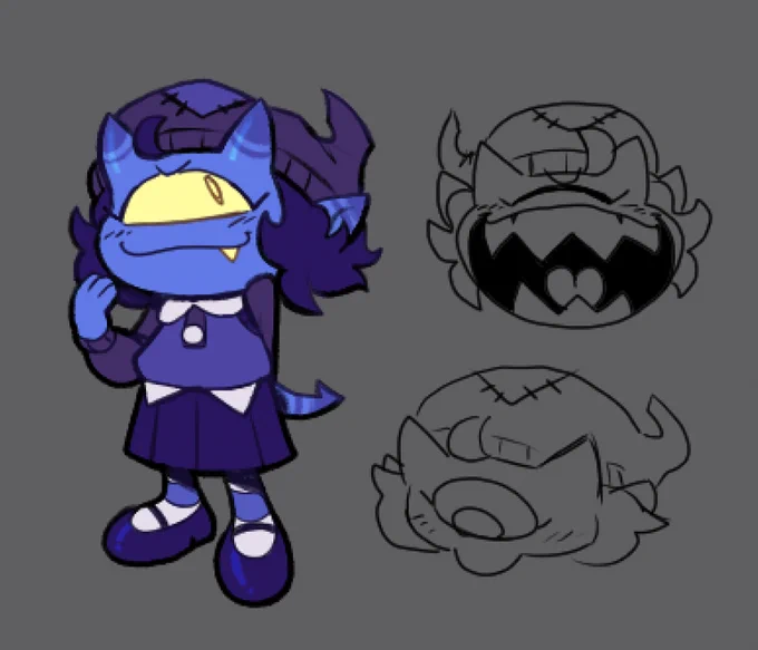 I havent drawn poya in a long ass time, i should do it more often shes devious and silly 