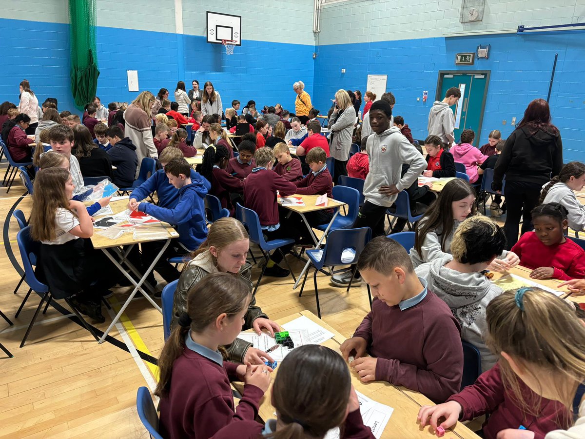 stdavidsHSmaths's tweet photo. A great morning had by all at the P6 Maths Transition. We welcomed teams from our feeder primaries to battle it out and St Mary’s teams came in on top with St David’s Primary in 3rd place. Our highest scores ever!!@StDavidsHS Thanks to our sponsors @TroupBywaters for the prizes! https://t.co/RDkmEAqqwB