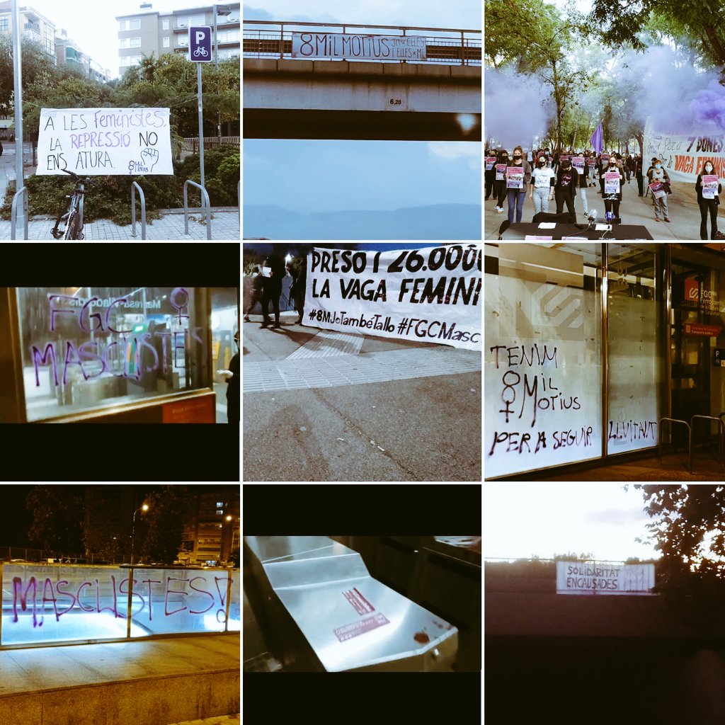 8MilMotius's tweet photo. Per sort, arreu del territori moltes companyes han contribuït a assenylar la seva responsabilitat, perquè passi el que passi la setmana que ve, ells assumeixin les conseqüències d'atacar el feminisme organitzat 

#FGCmasclistes
#FCKfgc https://t.co/IKADCQvbuz