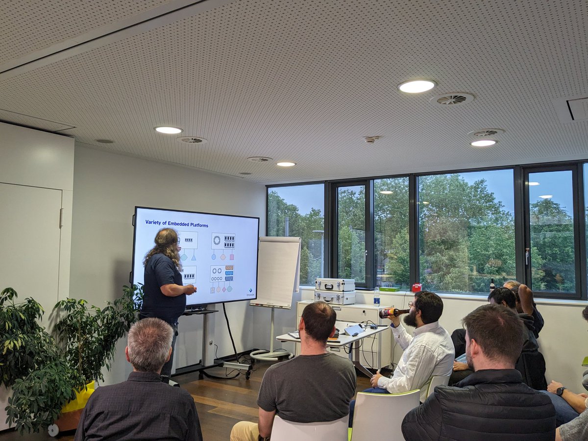 Live from #Zephyrproject meetup at @inovexgmbh, Karlsruhe, Germany. Device Trees in Zephyr - Navigating Hardware Diversity by Stefan Kratochwil, inovex GmbH