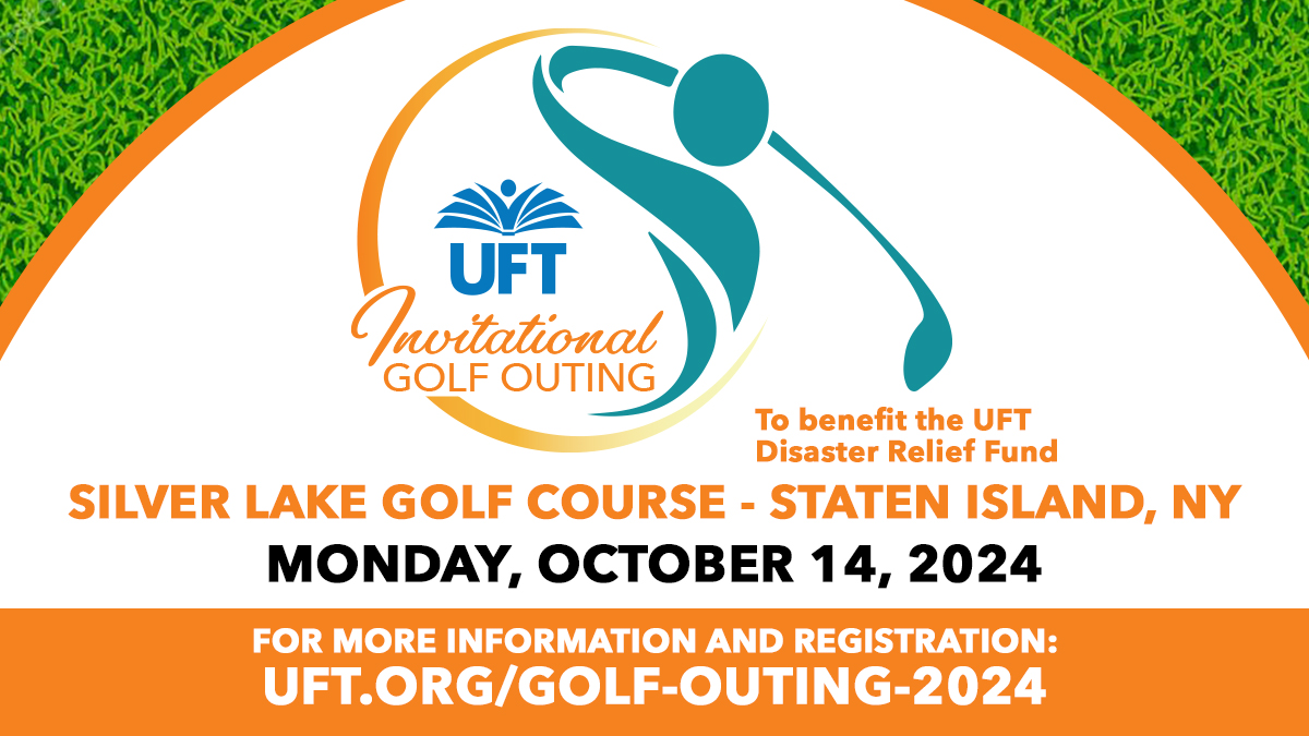 Join us on the links this fall at the UFT’s annual Invitational Golf Outing to benefit the UFT Disaster Relief Fund. Register at: uft.org/get-involved/e…