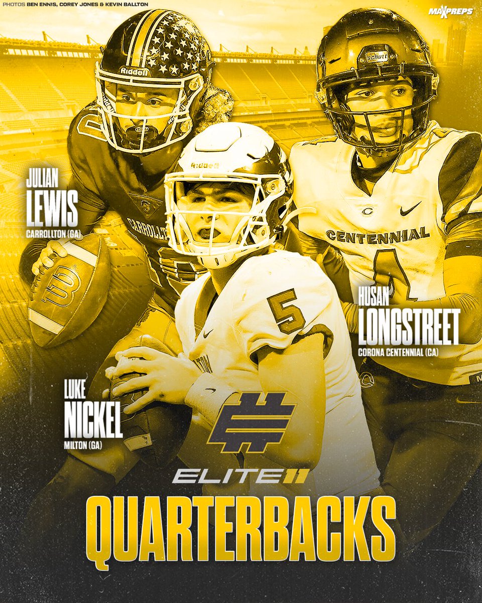 Julian Lewis, Tavien St. Clair, Husan Longstreet and Luke Nickel headline Elite 11 quarterbacks. 🔥🏈 ✍️: maxpreps.com/news/VvgeeBgCZ…