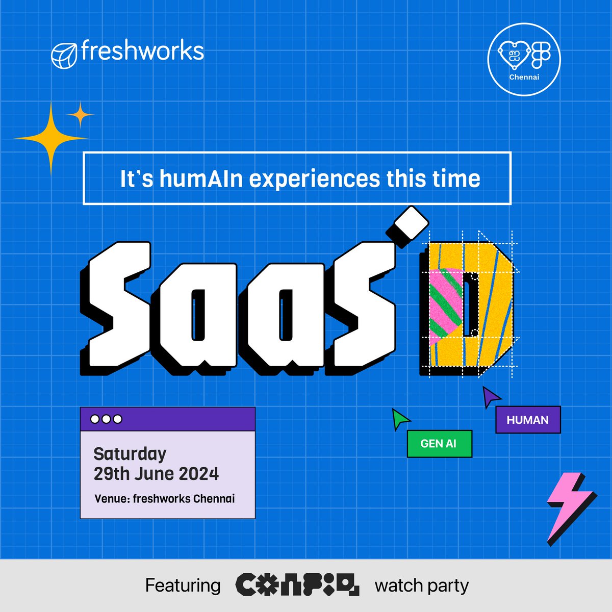 SaasDesigners's tweet photo. SaaS'D 2024 unveils the future of design for humAIn experiences. We’re bringing together the brightest minds of the industry in Chennai on 29 June 2024. (Registrations are handled by Friends of Figma, Chennai) https://t.co/lWDtqomtH2