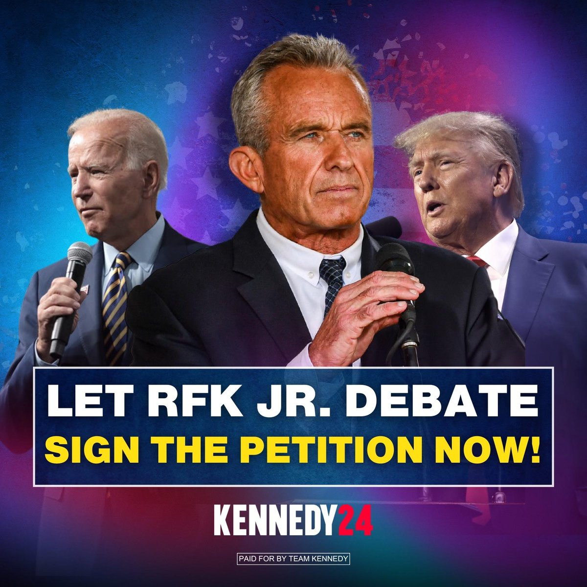 RobertKennedyJr's tweet photo. For democracy to function, our leading voices must be allowed to interact, so voters can make informed choices.

I must be included in the upcoming presidential debates.