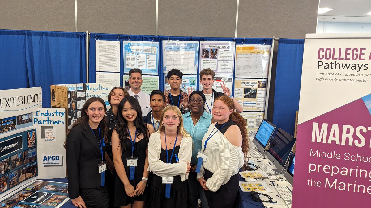 Very proud of Ms. Thomas and Marston's impressive PBL team at the CCTE Showcase yesterday. Awesome project centered around researching local pollution &amp; taking action. Marston finished in 2nd place, second only to some former Marston students currently attending <a href="/clairemont_high/">Clairemont High School Official</a>