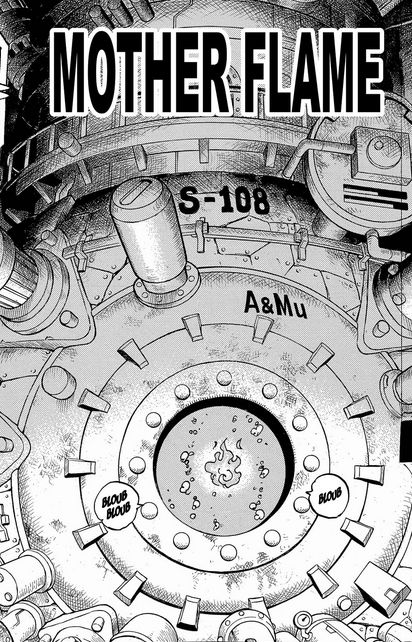 mrkbrss's tweet photo. #ONEPIECE1115 
C'est donc une confirmation, Mother Flame n'a pas rasé Lulusia, Mother Flame n'a fait qu'alimenter cette arme. Et avec les révélations de ce chapitre, on parle très probablement d'Uranus, qui est donc détenue par Imu. Qui a donc aussi servi il y a 800 ans. https://t.co/ELLAh9D0MP
