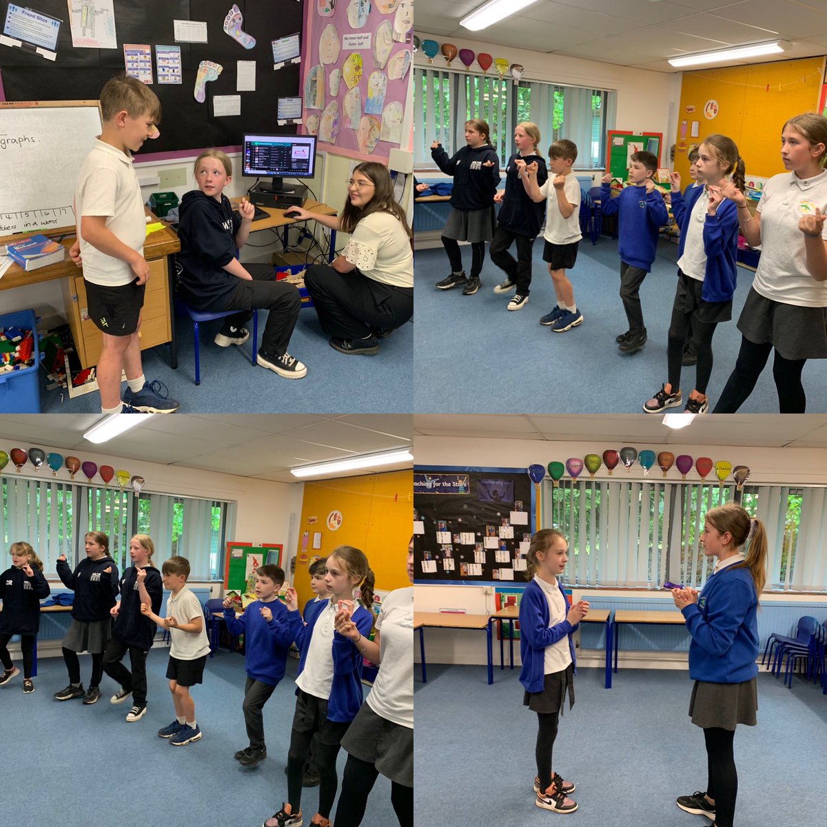 ysgolyfoel's tweet photo. Diolch unwaith eto i Ysgol Maes Garmon a Miss Roberts am miwsig sesiwn heddiw! We learned we could use our body to make music and listened to some great Welsh music! #ysgolmaesgarmon https://t.co/L39OcJet7I