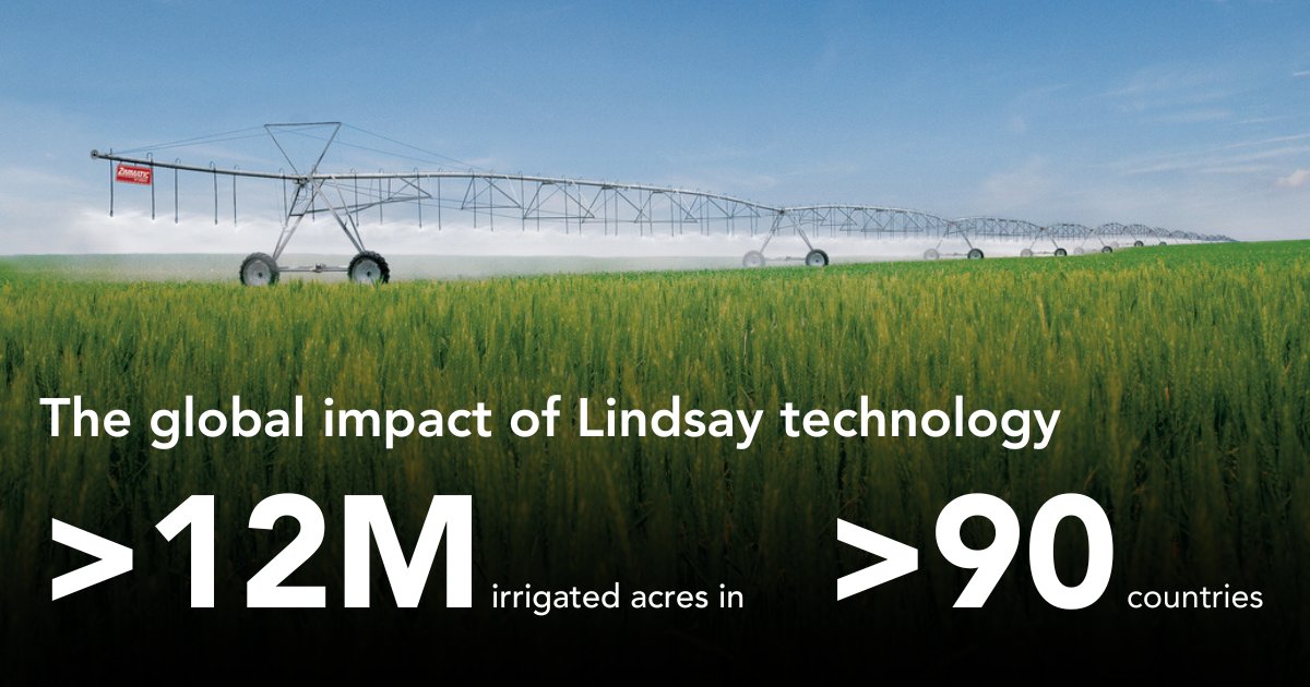 Since our humble beginnings more than 60 years ago, Lindsay has been committed to enhancing the quality of life for people across the globe, contributing to the ever-increasing need for food &amp; responding to the call for efficient solutions that allow people to do more with less.