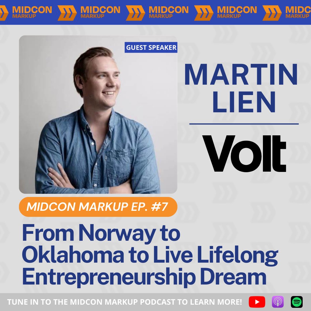 From Norway to Oklahoma, Martin Lien shares his inspiring journey of entrepreneurship in creating a successful SMS infrastructure platform that’s saving companies millions! Learn more on the latest episode of The Midcon Markup podcast hosted by Cody Merrill.