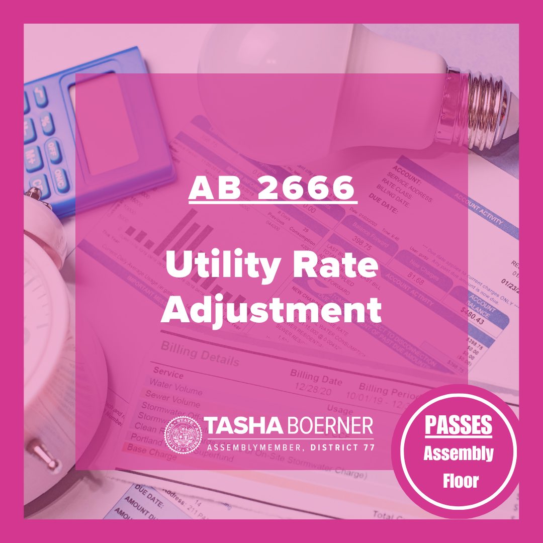 #AB2666 passed the Assembly Floor 🎉   With the cost of living going up yearly, every dollar counts. Californians should not have to ask themselves whether or not they can afford to keep the lights on or buy groceries for their children.