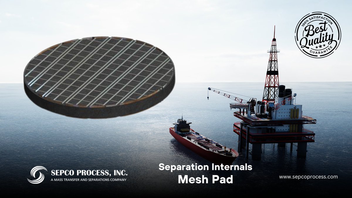 sepcoprocess's tweet photo. Discover the power of our mesh pads, essential for eliminating mists in mixture-separation processes. Made from durable metal or plastic monofilaments, they efficiently remove liquid droplets from gas streams or air inlets. https://t.co/JexE2zQXGv #IndustrialTools #MeshPads https://t.co/Q9t1Qu4DRR