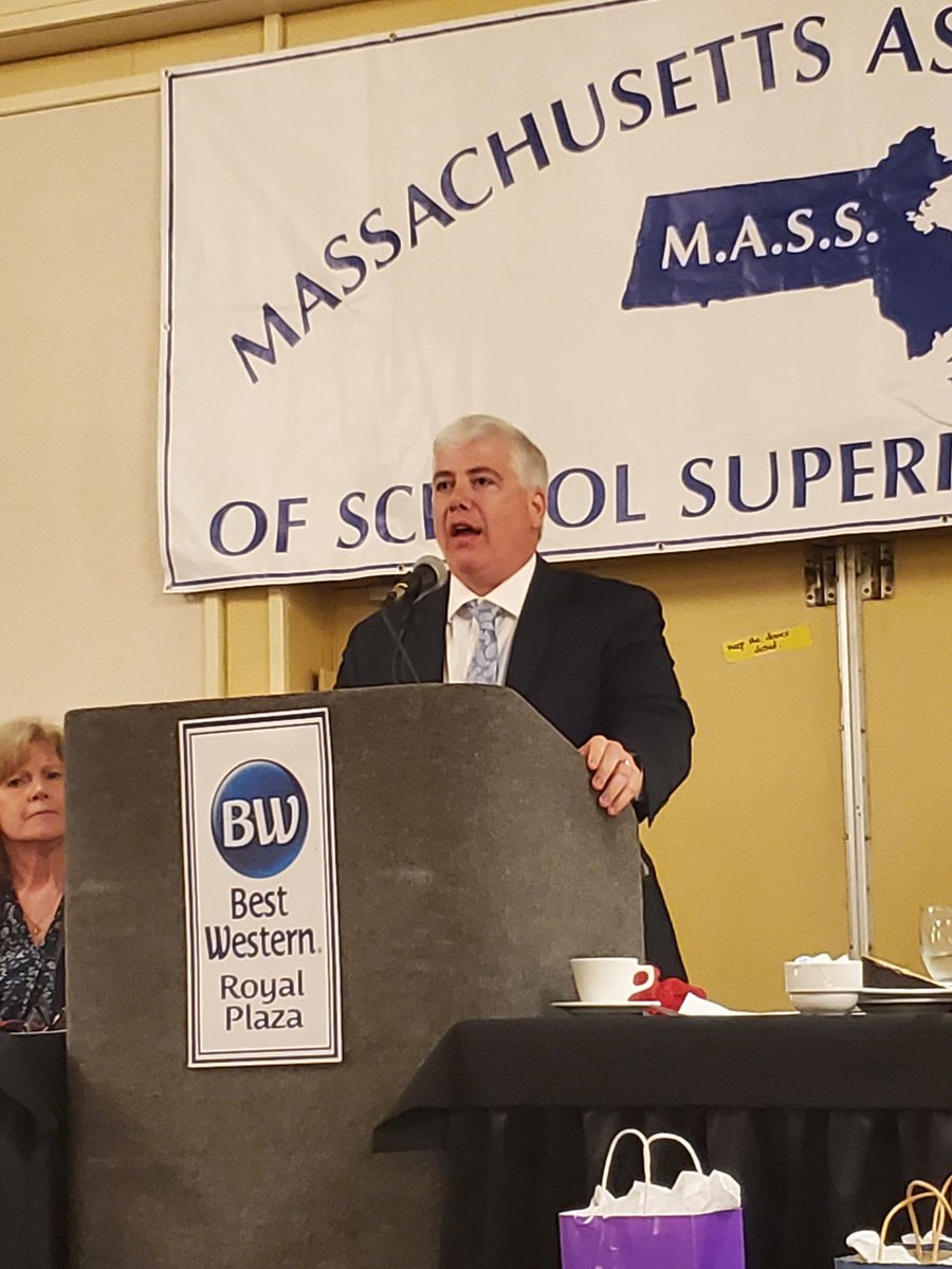 During today's Annual President's Spring Meeting, Armand Pires, Superintendent of Medway, took over as M.A.S.S. President for the 2024-2025 year!