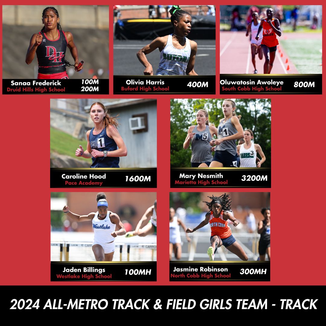 ATLtrackclub's tweet image. THE TIME HAS ARRIVED 🚨 Introducing the All-Metro Track &amp;amp; Field team for 2024! 🎉

Here are the 32 state champions and athletes who make up the 2024 All-Metro Track &amp;amp; Field team.