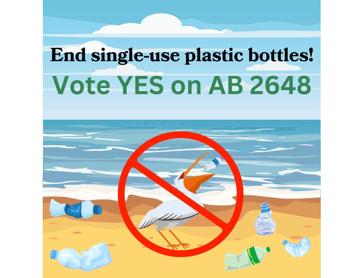 Lets put wildlife over waste by ending single use plastic bottles in state buildings! #YESonAB2648 @AsmPetrieNorris @AsmEGarcia @AsmLizOrtega @AsmLoriDWilson @EnvCalifornia