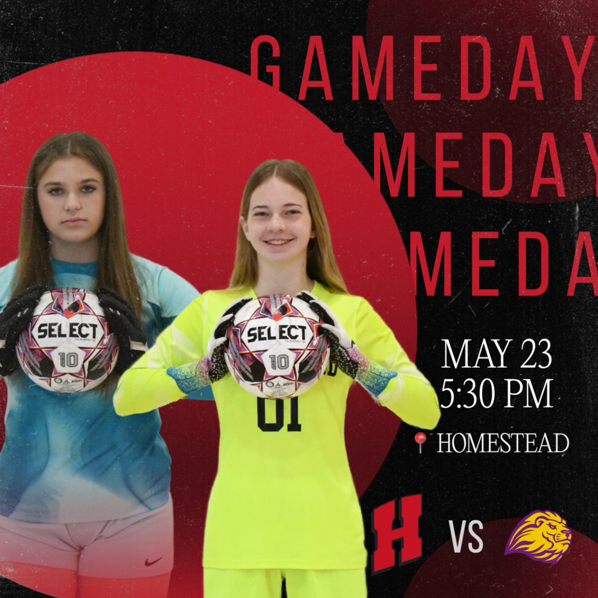 Head to the soccer field, enjoy the sunshine, and cheer on Girls Soccer in their final home game of the season! ⚽️ vs New Berlin Eisenhower ⏰ 5:30 pm | Varsity 📍 Homestead