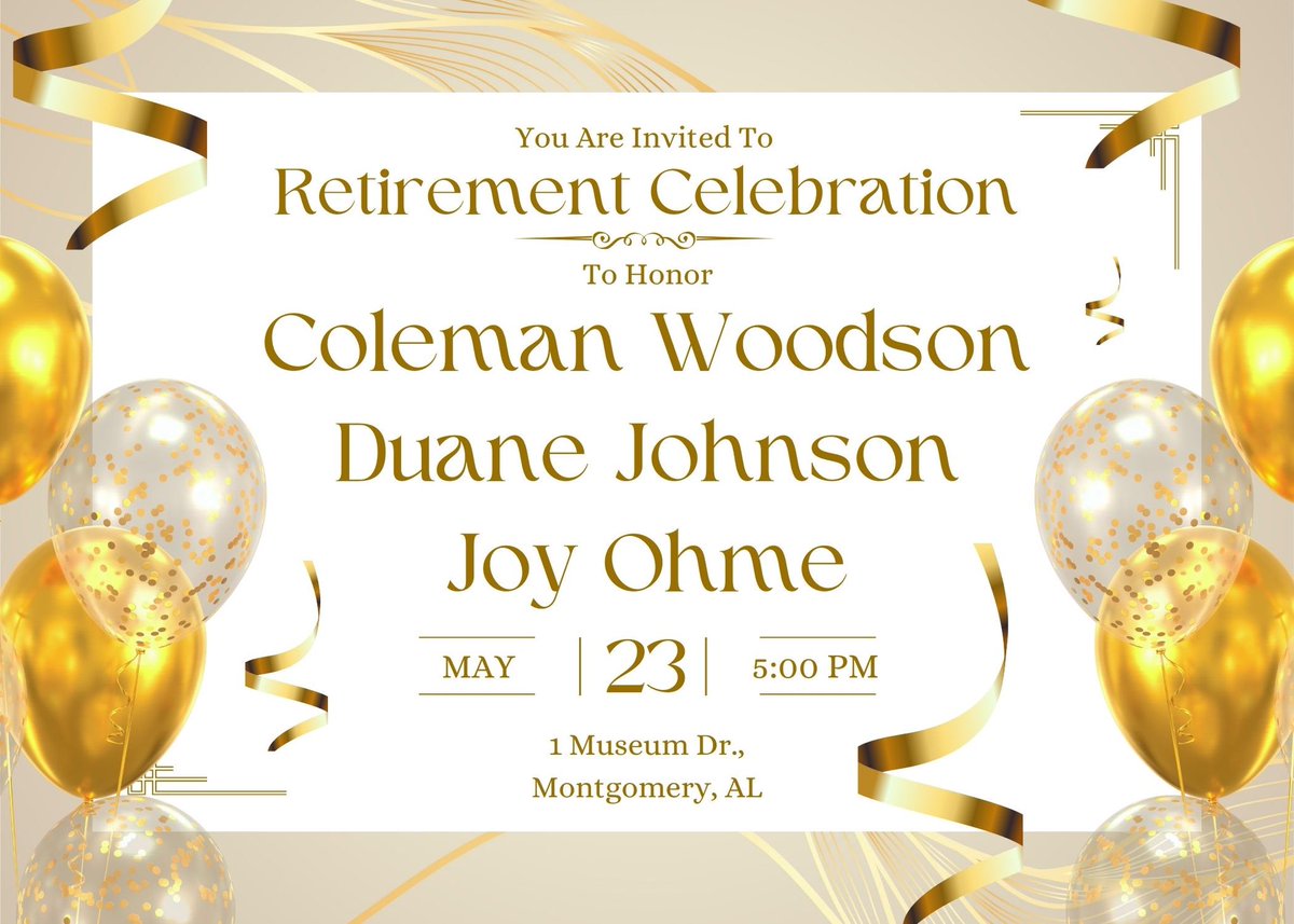 Tonight we will celebrate our teachers in our <a href="/MPSAL/">Montgomery Public Schools</a> Fine Art Family that are retiring. “When you tour one life you don’t just touch theirs; you touch every life that they tough too” with over 75 years combined that’s a lot of lives. <a href="/SuptMJBrown/">Melvin J. Brown, Ed.D.</a>