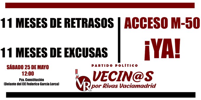 Foto cedida por Vecinos por Rivas