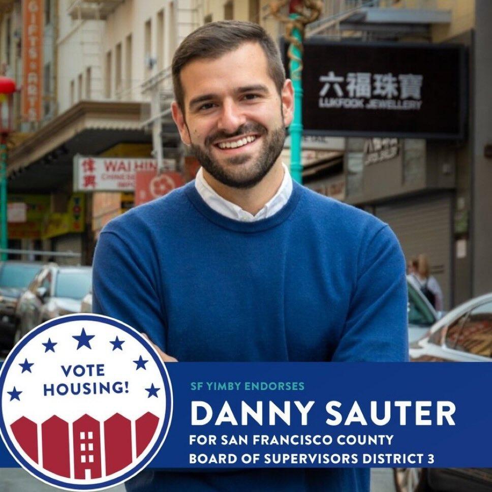 I'm very happy to have earned the sole endorsement of <a href="/SFyimby/">SF YIMBY</a> 🏘️

San Francisco's housing crisis continues to be at the core of so many of its challenges.

It's time we elect new leadership serious about getting rid of excuses and finally building housing. Let's get to work!