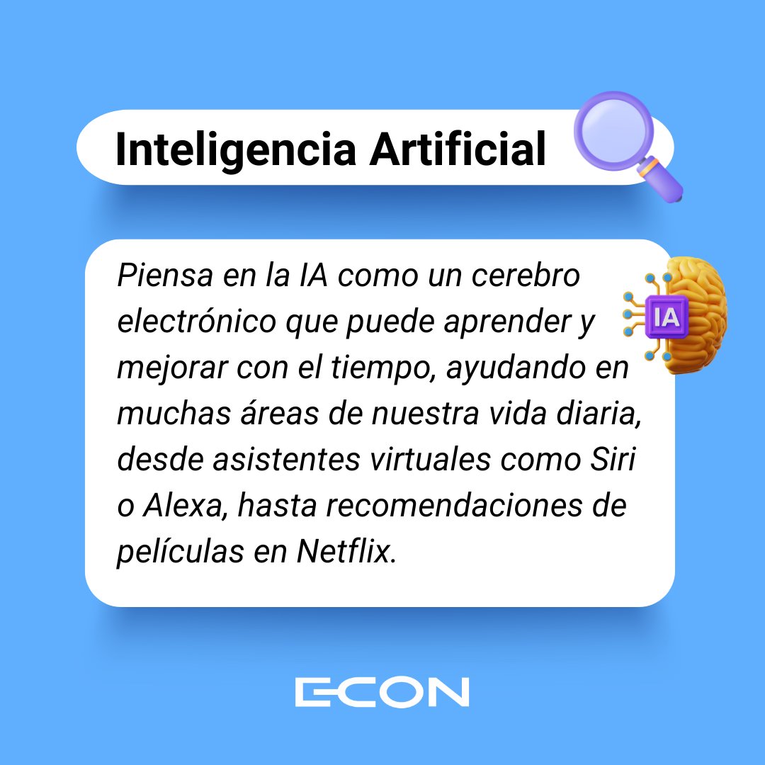Eycon's tweet photo. En esta edición de Tecnología para #NoTechs, exploramos la #AI, #IA o Inteligencia Artificial 🧠. Muy mencionada en la cotidianeidad, pero ¿cuánto sabemos realmente sobre ella? En este post co-creado con IA te cuento más  👇 https://t.co/uIlMprudYO