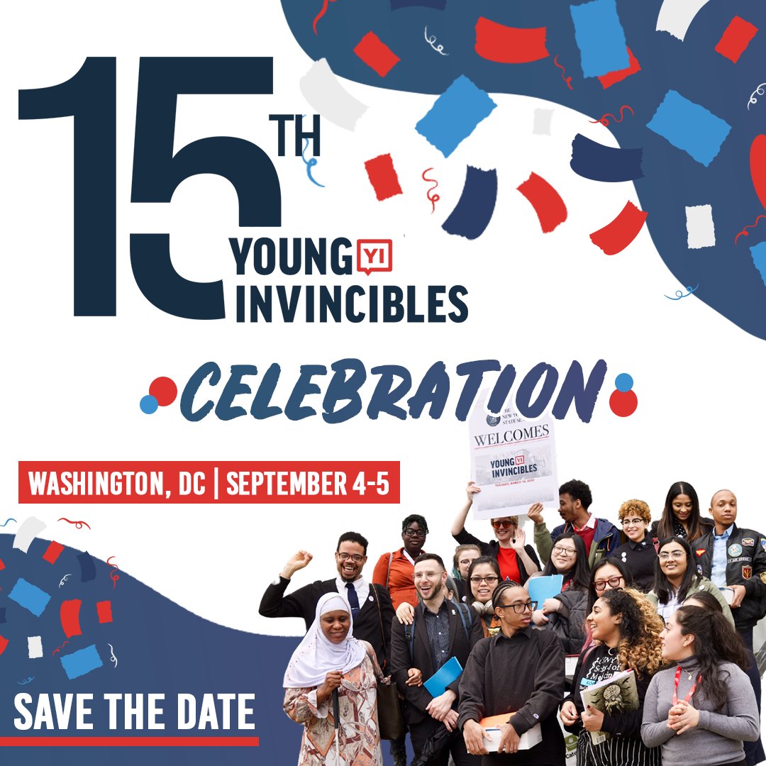 ICYMT: Save the Date! We will celebrate 15 years of YI from Sept 4th - 5th in Washington, DC. If you are interested in the event and reaching changemakers and young advocates from across the country, you can learn more about our sponsorship opportunities: younginvincibles.org/15th-anniversa…