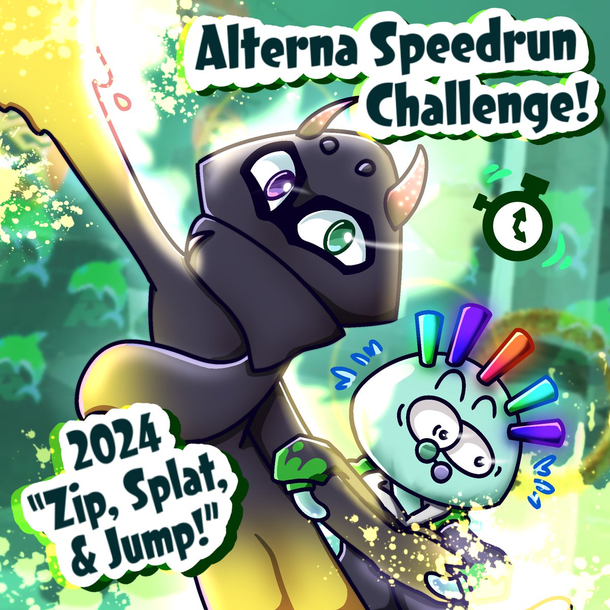InkverseServer's tweet photo. Get ready for this new challenge! 🏁

Race against the clock in Alterna missions. Only the quickest agents will succeed... Put your skills to the test and win prizes today! 🥇

Free entry at https://t.co/Z6B14akUgo

#Splatoon #Splatoon3 https://t.co/slFj775pbe
